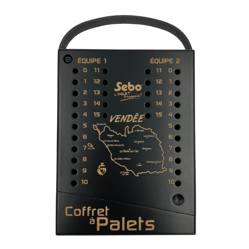 COFFRET A PALETS FONTE EN BOIS VIDE