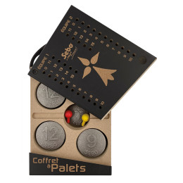 COFFRET ET JEU DE PALET BRETON EN FONTE