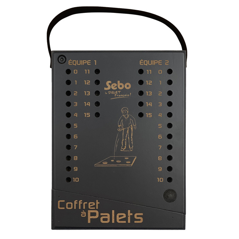 COFFRET ET JEU DE PALET BRETON EN FONTE